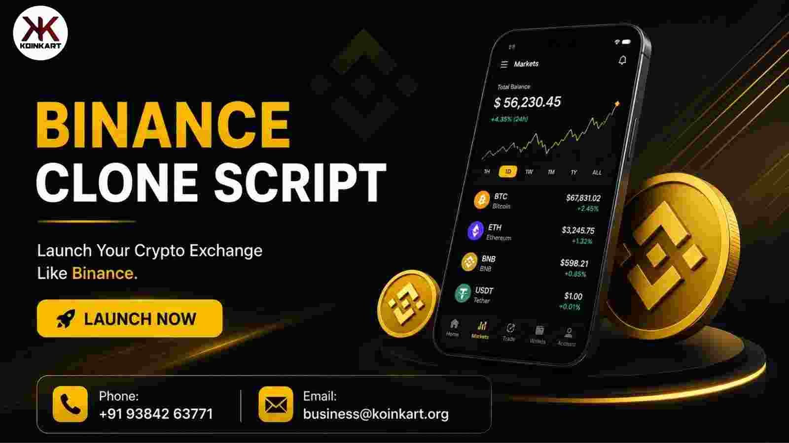 Binance Clone App Development for Your Own Digital Exchange