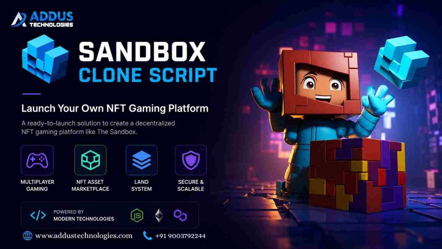 Leading Sandbox Clone Script for Virtual Platform Development